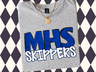 MHS Skippers Sport Grey Tee