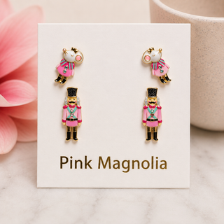 Nutcracker Stud Earrings - 2-Piece Set