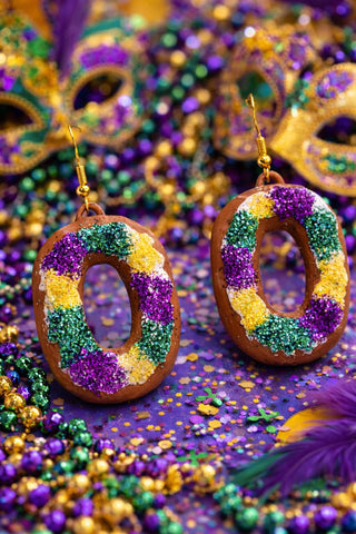 King Cake Earrings