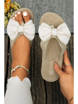 Coastal Bow Slide Sandals