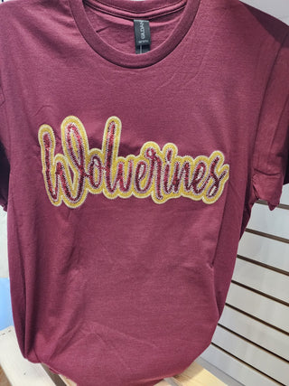 Doves - Real Sequins Short Sleeve Game Day School Spirit Wear