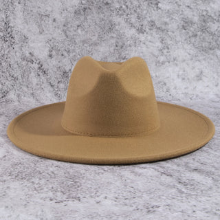 Structured Wide Brim Classic Fedora Hat
