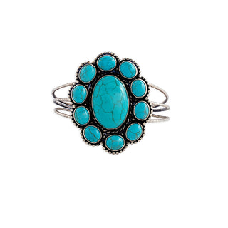 Southwest Turquoise-Tone Cabochon Bracelet