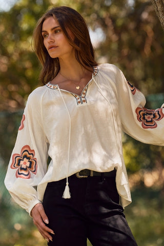 White Loose-Fit Blouse