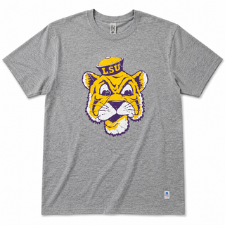 Lsu Sailor Mike Unisex Tee-Heather Grey