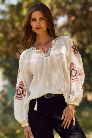 White Loose-Fit Blouse
