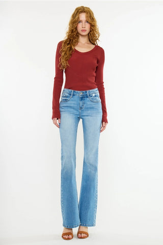Mid Rise FLARE- Med Wash