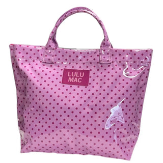 LULU Mac Tote Bag – Pink/Hot Pink Dot