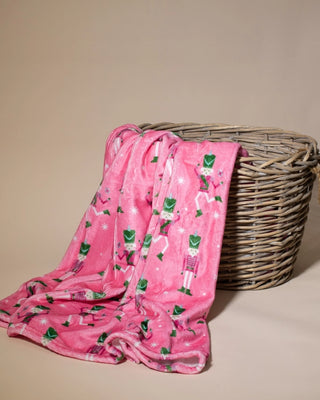 Nutcracker Cutie Throw Pink/Multi 50x60