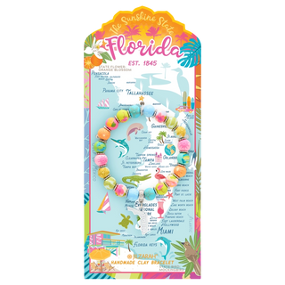 Florida Handmade Clay Bracelet – Sunshine State Pride