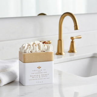 Manuka Honey, Oats & Coconut Milk Shea Butter Soap – 5.5 oz