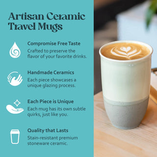 Mist Ceramic Travel Cup 12oz