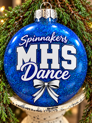 MHS Spinnakers Ornament- White