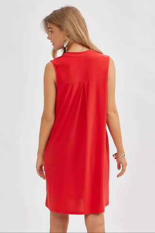 Elegant Red Dress|5017