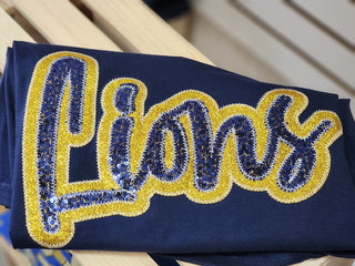 CHS Lions Sequin Tshirt|3566