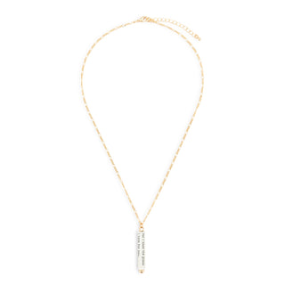 Your Journey Necklace – Jeremiah 29:11 Bar Pendant