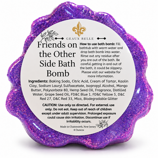 Friends on the Other Side Mardi Gras Mask Bath Bomb