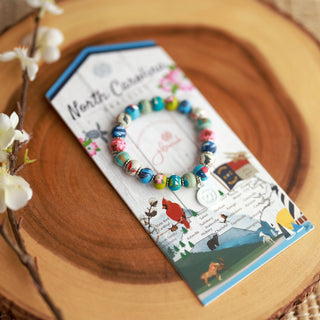 North Carolina Handmade Clay Bracelet