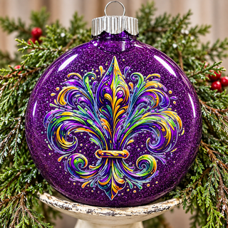 New Orleans Collection Ornament- FDL (Purple)