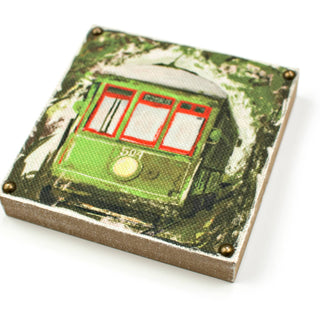Streetcar Art Block – Louisiana Inspired Wall Décor (6” x 6”)