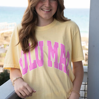 Lulu Mac Adult Striped Butter Color Comfort Tees