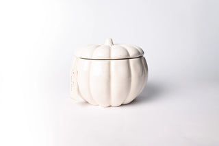 Fall Le Ceramic Pumpkin 16 oz: Rake, Pile, Leap!