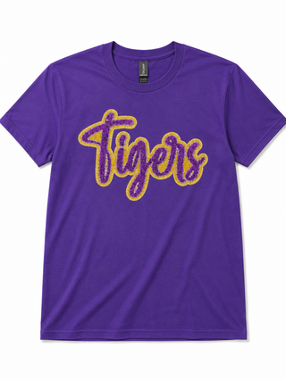 Tigers Sequin Tshirt- Purple