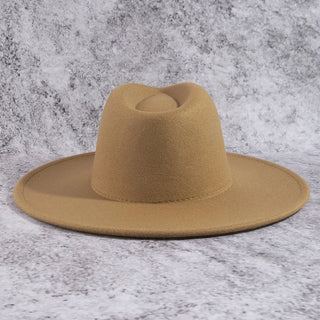Structured Wide Brim Classic Fedora Hat