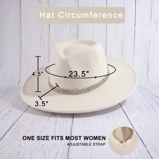 Braided Snake Chain Fedora Hat