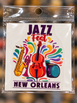 Jazz Fest UV DTF Sticker