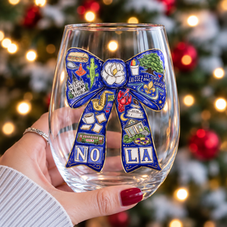 NOLA Bow UV DTF Sticker