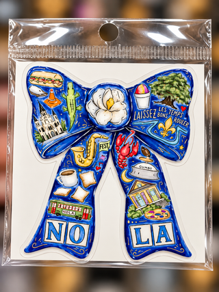 NOLA Bow UV DTF Sticker