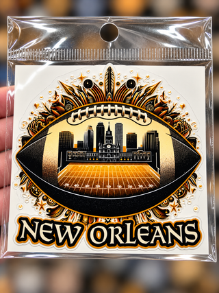 New Orleans Football UV DTF Sticker