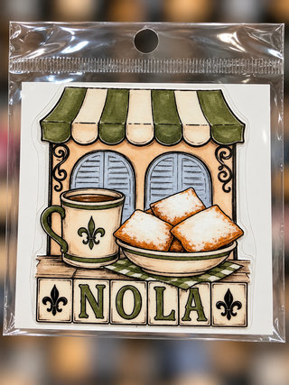 NOLA Beignet UV DTF Sticker