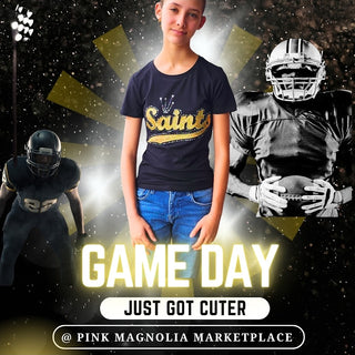 Saints Black Tee MJ