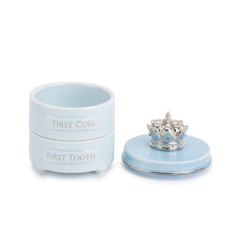 First Tooth & First Curl Keepsake Box - Elegant Charm Collection