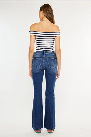 Kan Can High Rise BOOTCUT- Dark Wash