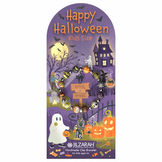 Happy Halloween Kids Handmade Clay Bracelet