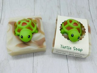 Turtle Handmade Soap Bar For Kids Vegan Cold Process