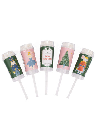 Nutcracker Waltz Bath Confetti Poppers Vanilla Scented