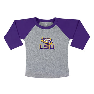 Lsu Tigers Kids Raglan T-Shirt: Embroidery
