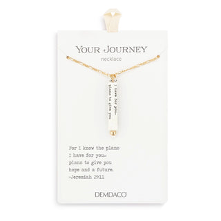 Your Journey Necklace – Jeremiah 29:11 Bar Pendant