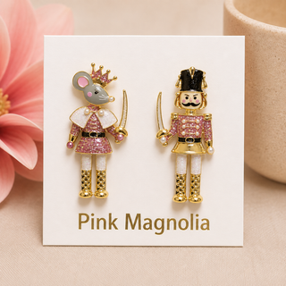 Dangle Nutcracker Earrings - Mouse & Soldier