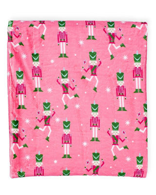 Nutcracker Cutie Throw Pink/Multi 50x60