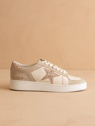 Liberty Glitter Star Sneaker | Vegan Leather Sneaker