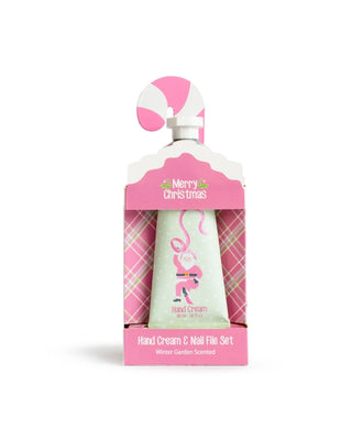 Wrapped in Ribbons Hand Cream & Nail File Set – Winter Garden Scented