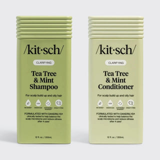 Kitsch Clarifying Tea Tree & Mint Shampoo & Conditioner Combo – 12 fl oz Each