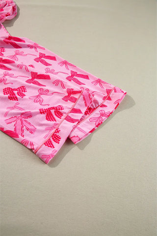 Pretty in Pink Bow Lounge Set