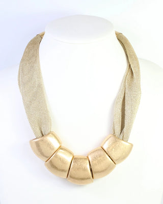 Alexis Mesh Necklace – Gold