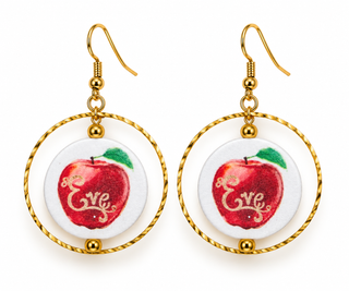 Eve Apple Mardi Gras Parade Earrings